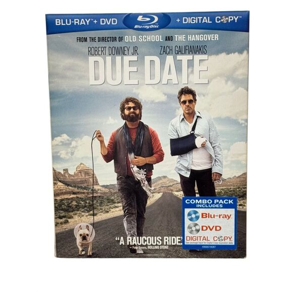 Due Date (Blu-ray/DVD, 2011, 2-Disc Set) - Picture 1 of 6